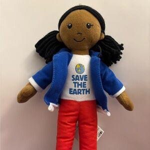 Save The Earth Activist Doll.  African American Doll. NWT!   3 And Up
